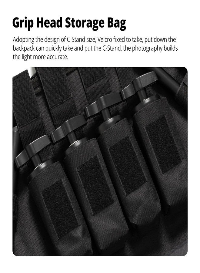 AMBITFUL PB20 Heavy-Duty Carrying Case for C-Stand, Light Stand, Tripod - Waterproof Tote Bag Compatible with Boom Arm, Camera Tripod, Fishing Rod, Spotting Scopes (Photography/Videography/Fishing) - Image 5